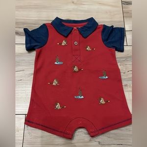 Mudpie baby boys one piece jonjon.  Ducks Duck Hunting. New!